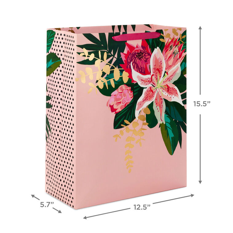 Pink Lily Extra-Large Gift Bag measurement image number 3