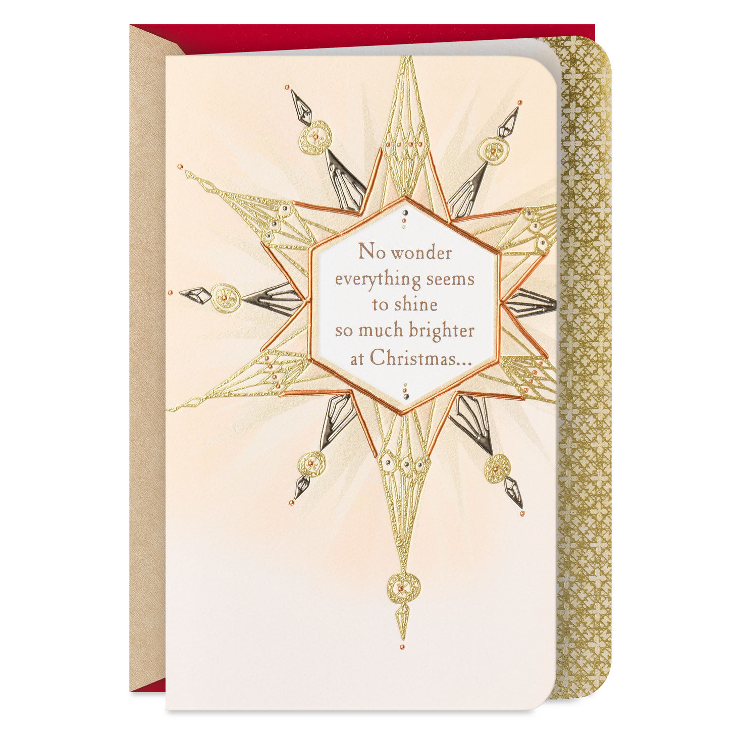 Praying God's Love Shines Bright Religious Christmas Card