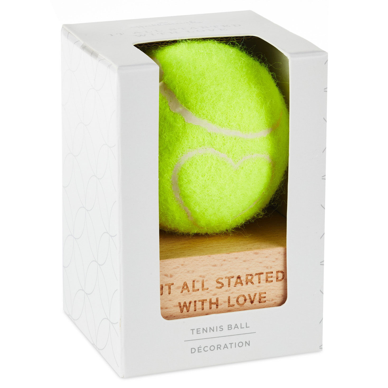 It All Started With Love Tennis Ball With Heart, , large image number 5