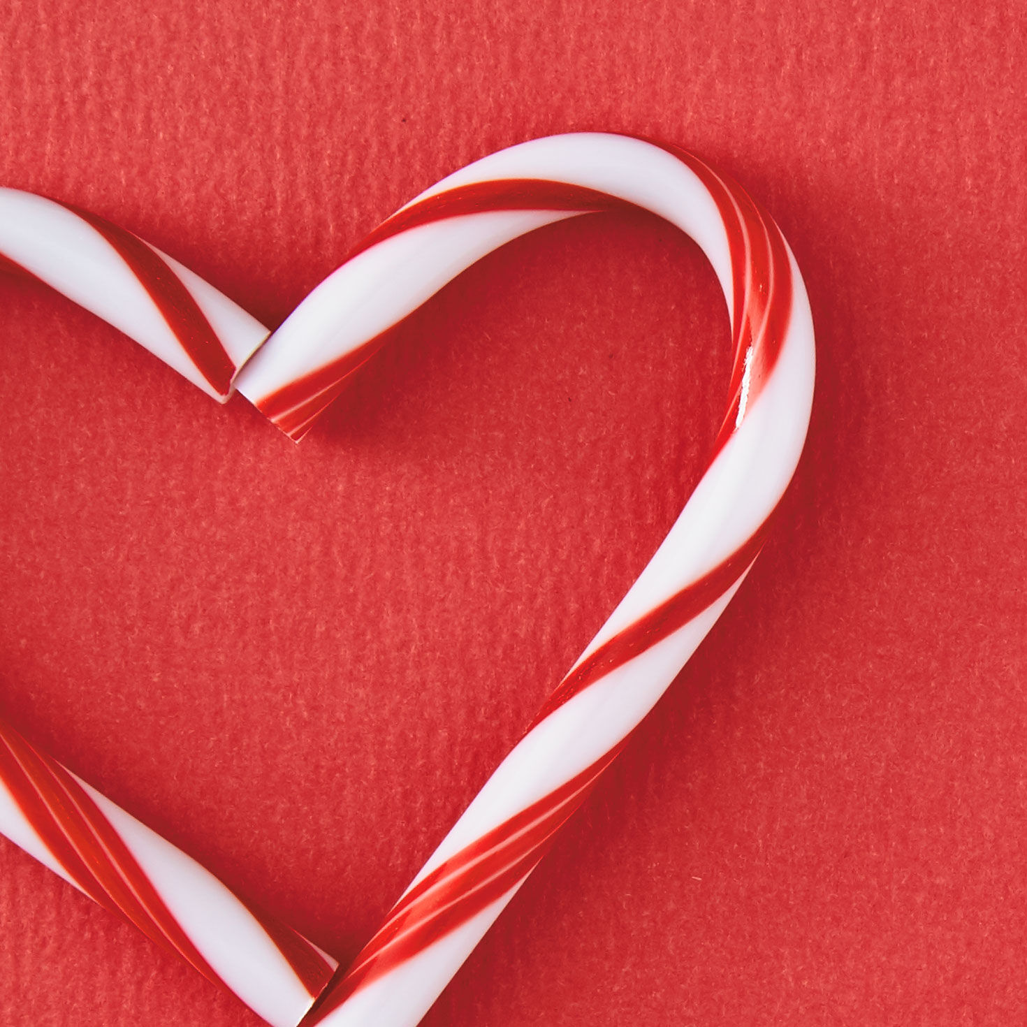 Candy Cane Heart Romantic Christmas Card Card Front Detail image number 4