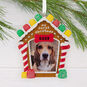 Gingerbread House Photo Frame Christmas Ornament Hanging on tree image number 2