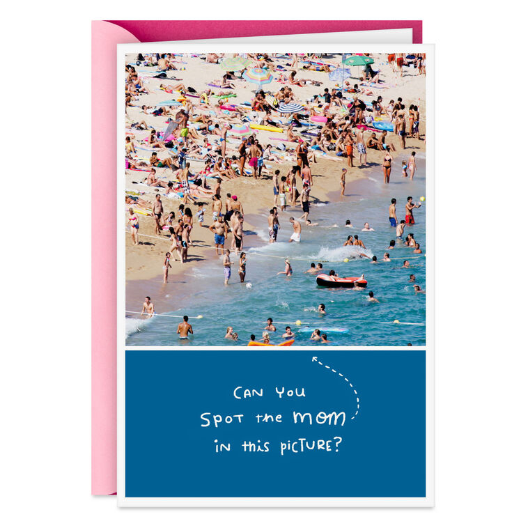 Hope Your Day Is Beachy Funny Mother's Day Card