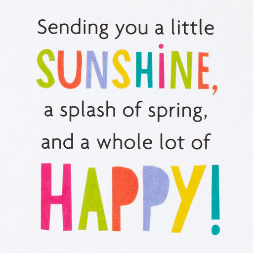 Peanuts® Dancing Snoopy Floral Easter Card, 