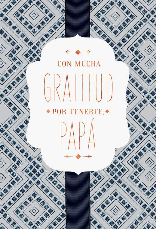 So Thankful for You Spanish-Language Father's Day Card for Dad, , large image number 1