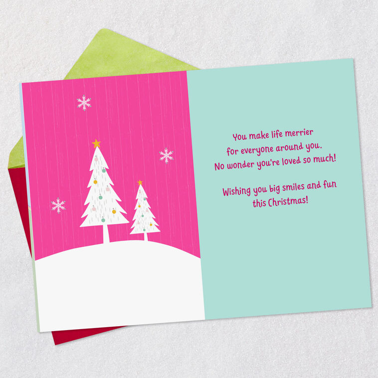 You're Loved So Much Christmas Card for Great-Granddaughter, , large image number 3