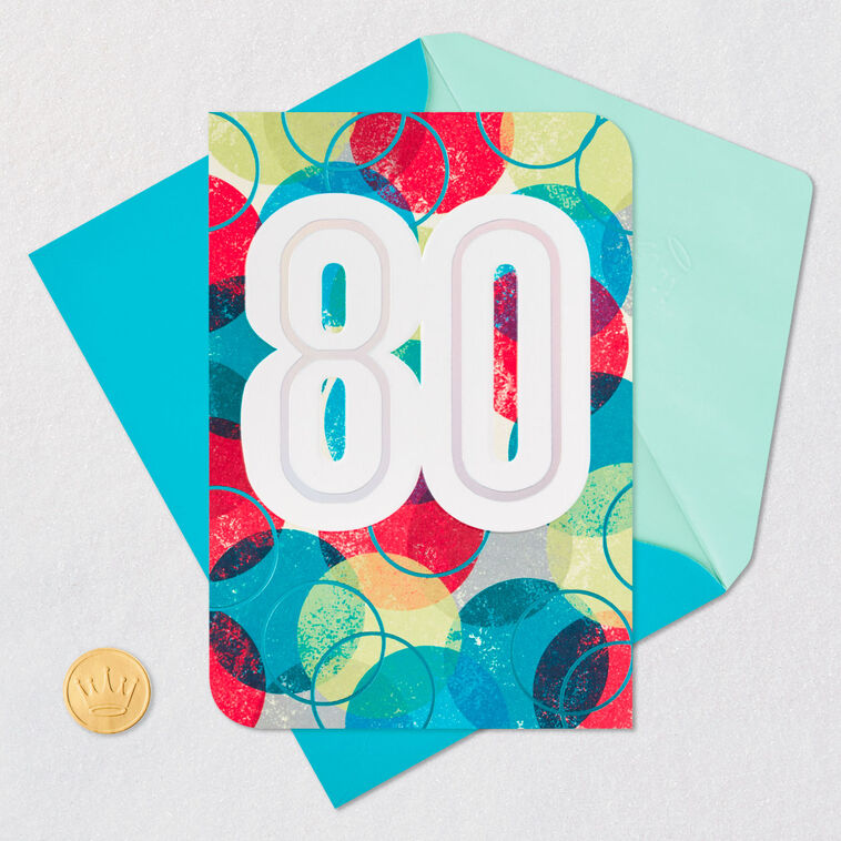 The Lives You've Touched 80th Birthday Card, , large image number 5