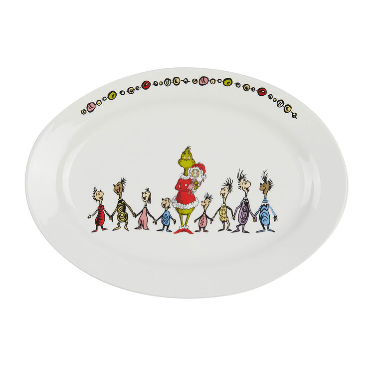Dr. Seuss's "How the Grinch Stole Christmas!" Oval Platter