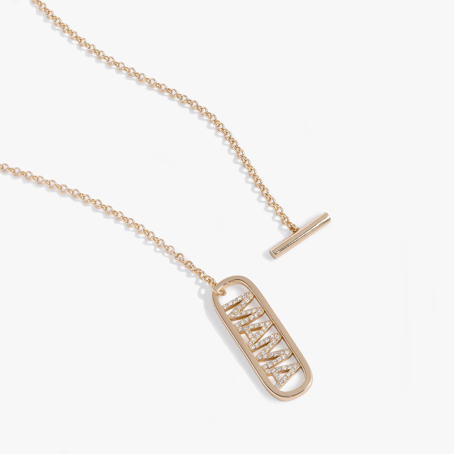 Alex And Ani Mama Toggle Pendant Necklace closeup view image number 2