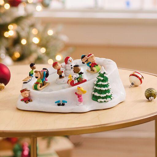 Peanuts® Gang Sledding Musical Tabletop Figurine With Motion, 