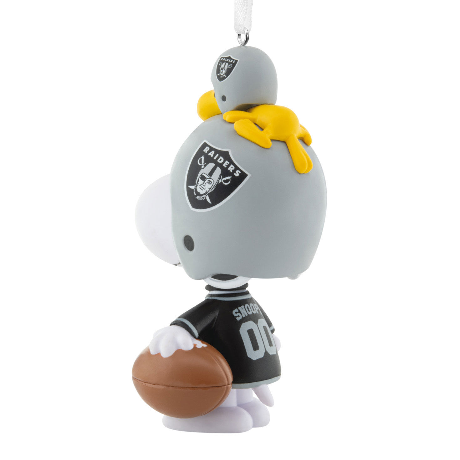 Snoopy Las Vegas Raiders Christmas Ornament back image number 6