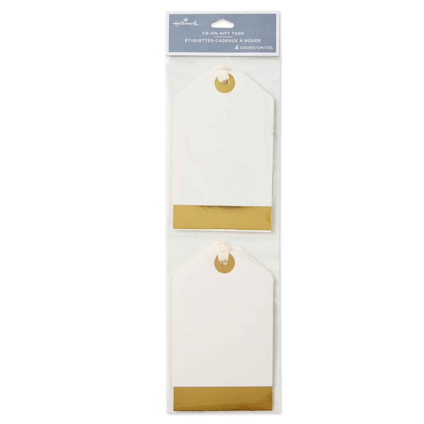 White and Gold Foil Holiday Gift Tags package image number 6