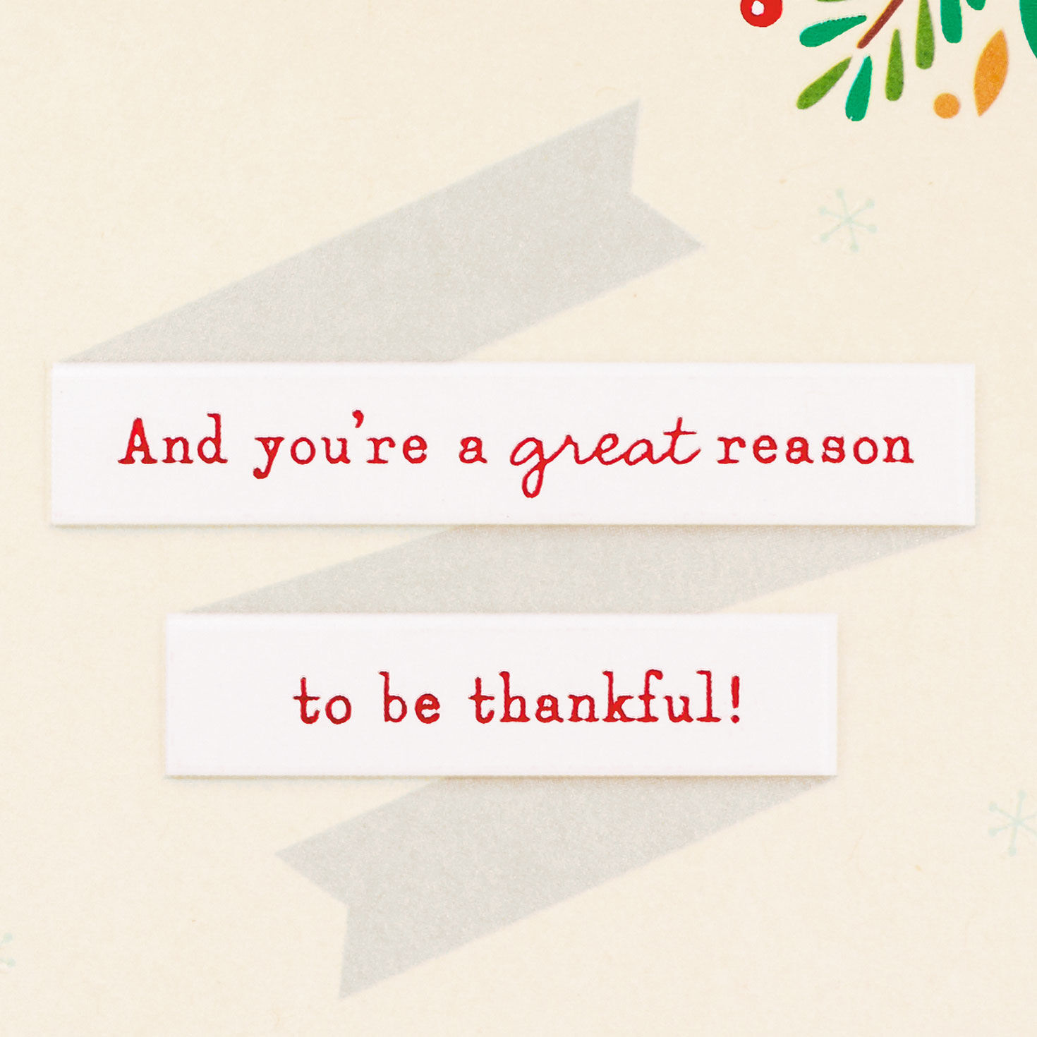 Botanical Berries Joy and Kindness Christmas Card sentiment image number 2