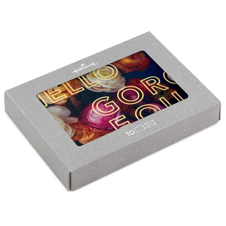 Floral Hello Gorgeous Boxed Blank Notes, Pack of 10, , large image number 1