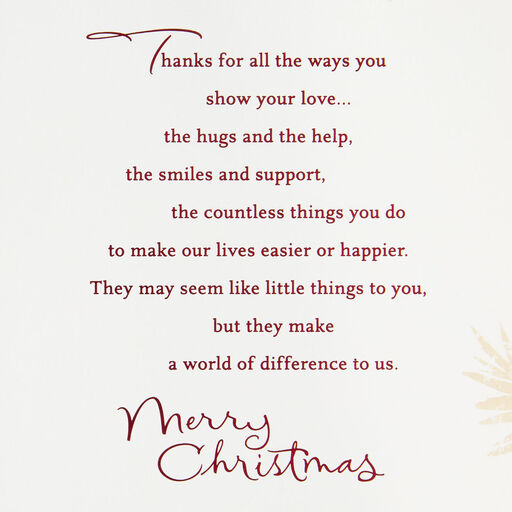 For Two Special Parents Christmas Card from Both, 
