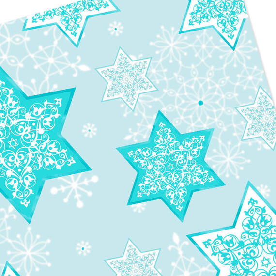 Blue and White Stars of David Hanukkah Cards, Pack of 6, , large image number 4