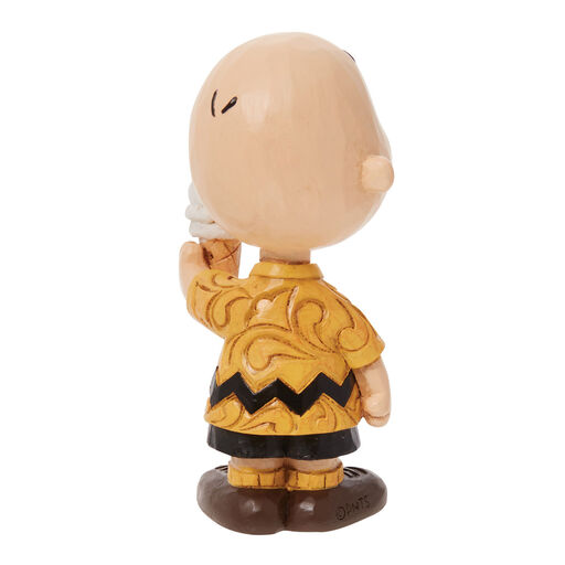 Jim Shore Peanuts Mini Charlie Brown With Ice Cream Cone Figurine, 3.25", 
