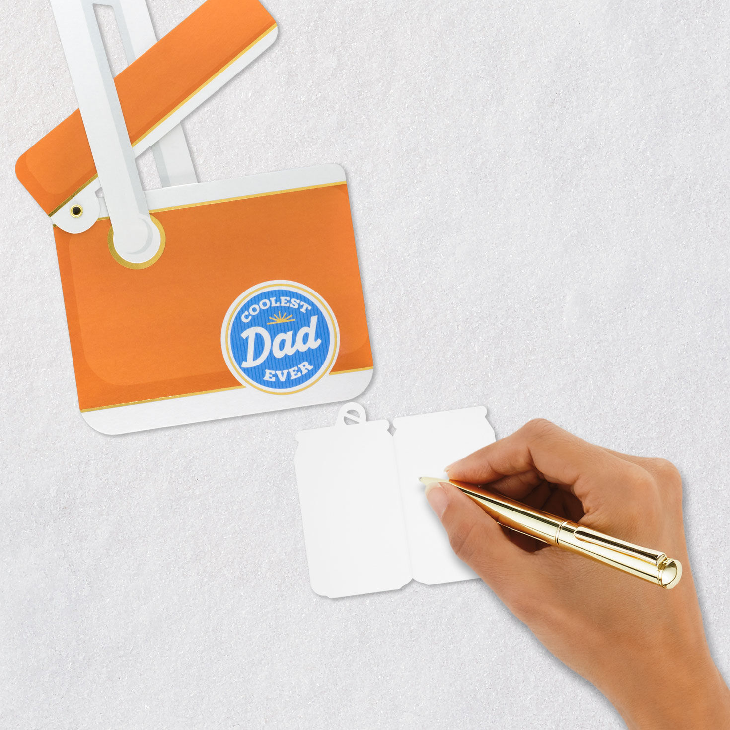 Orange Cooler and Can Father's Day Card Signing card image number 6