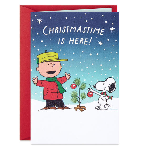 3.25" Mini Peanuts® Charlie Brown and Snoopy Christmas Card, , large image number 3