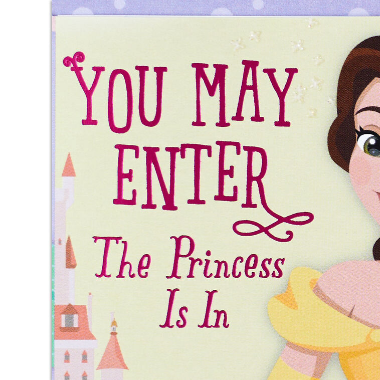 Sentiment Princess Disney Princesses All-About-You-Day Birthday Card with Door Hanger ...