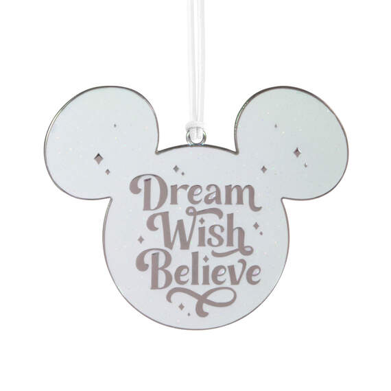 Disney 100 Years of Wonder Dream Wish Believe Metal Hallmark Ornament, , large image number 1
