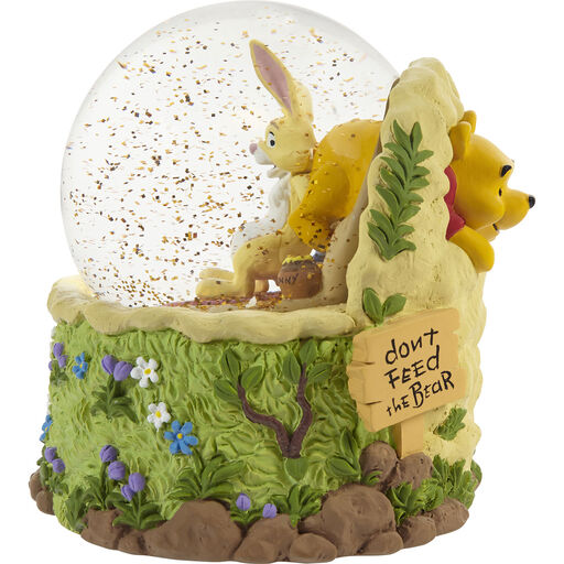 Precious Moments Disney Winnie the Pooh Don't Feed the Bear Musical Snow Globe, 