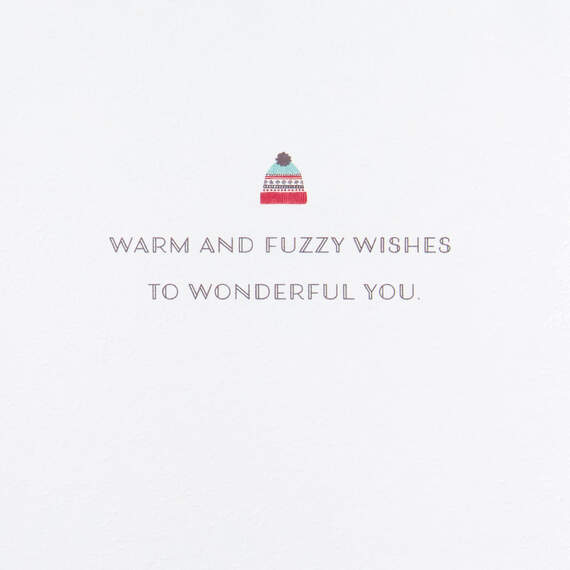 Warm and Fuzzy Wishes Christmas Card, , large image number 2