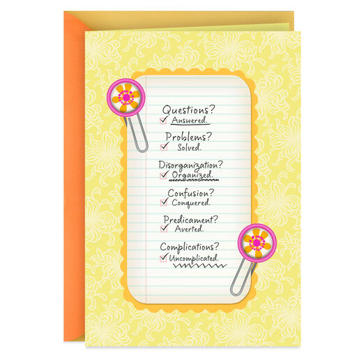 Appreciation Checklist Administrative Professionals Day Card, 