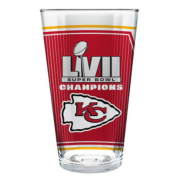 Great American KC Chiefs Super Bowl LVII Champions Pint Glass, 16 oz., , large image number 1