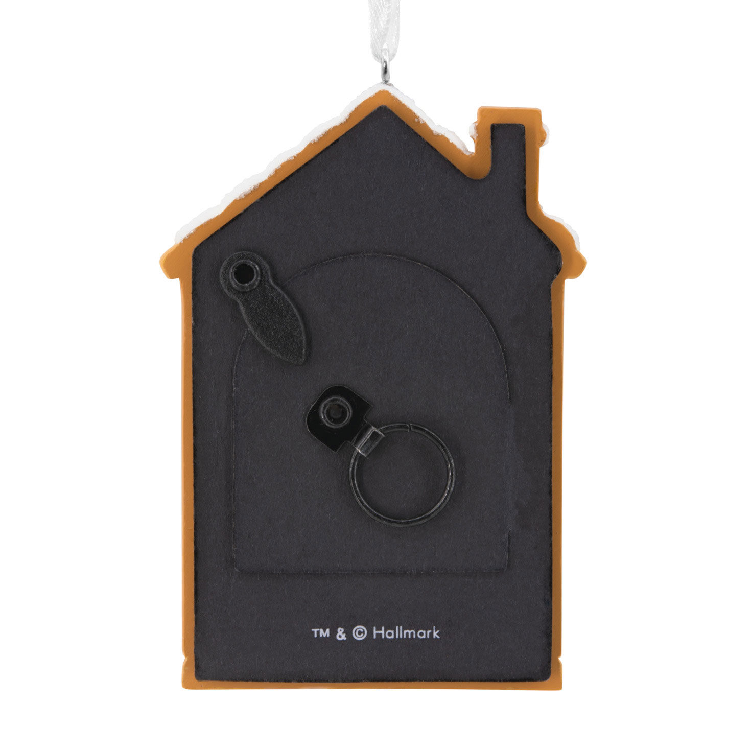 Gingerbread House Photo Frame Christmas Ornament Back image number 6