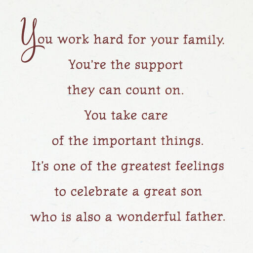 You Make Me So Proud Father's Day Card for Son, 