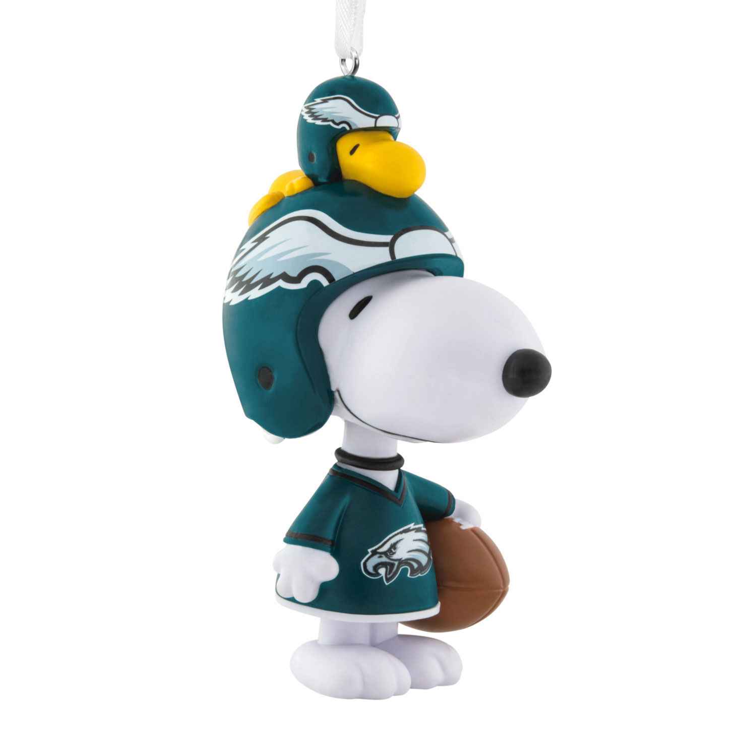 Peanuts® Snoopy & Woodstock NFL Philadelphia Eagles Bobblehead Hallmark Ornament