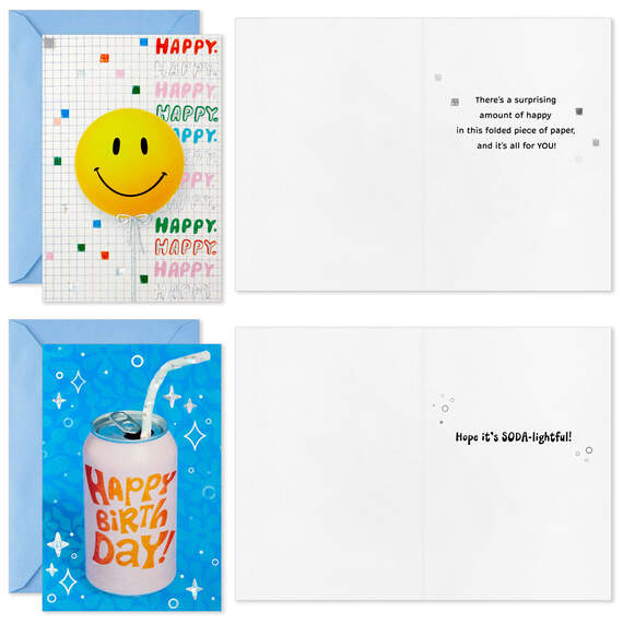 Energetic and Fun Assorted Birthday Cards, Pack of 36, , large image number 5