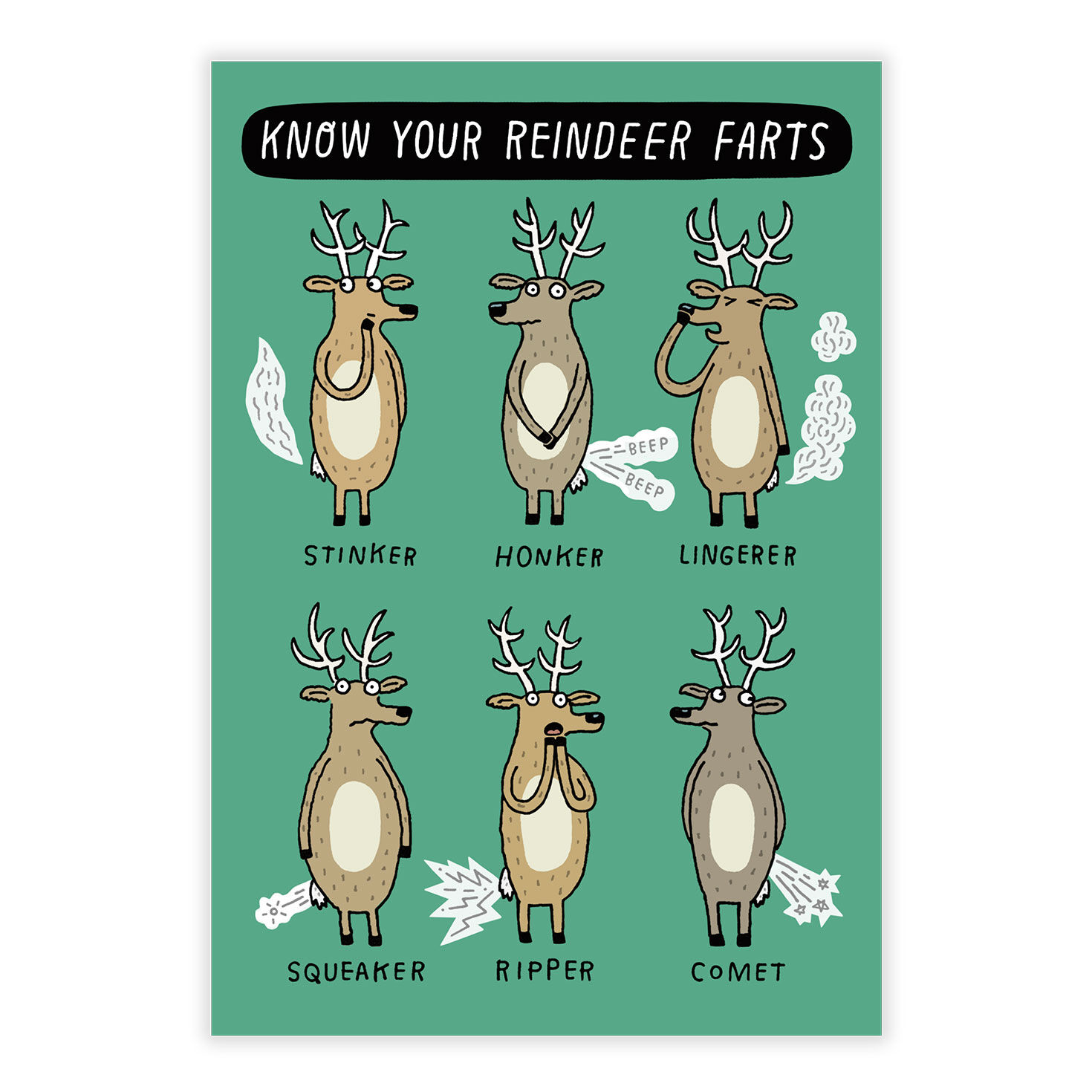 Reindeer Farts Christmas eCard, , large image number 2