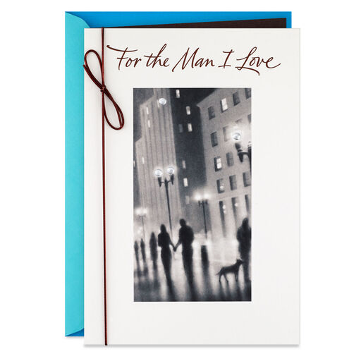 For the Man I Love Romantic Father's Day Card, 