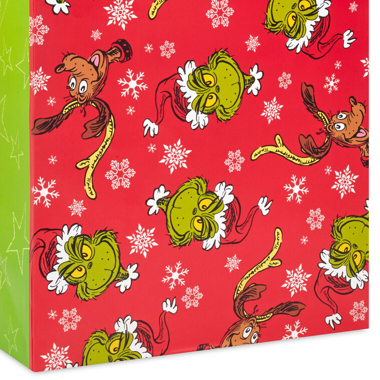 Grinch 2 Medium and 2 Large Christmas Gift Bags detail image number 6