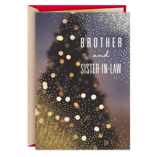 Wonderful Things Christmas Card for Brother and Sister-in-Law, 