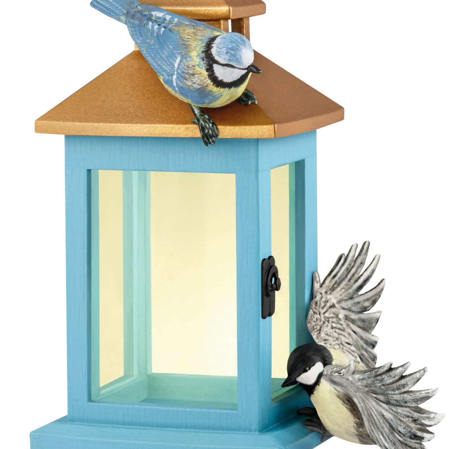 Birds on Lantern Keepsake Ornament upclose view image number 5