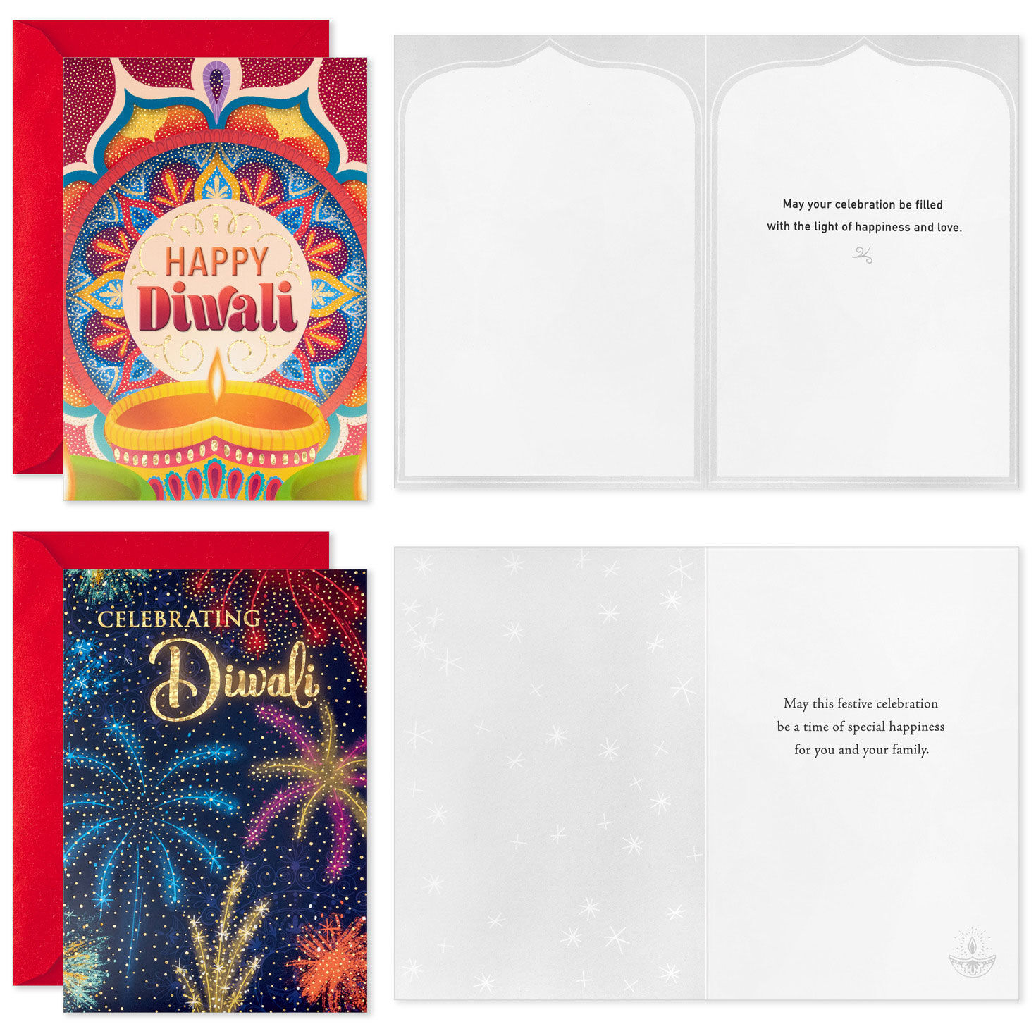 A Celebration of Light and Love Boxed Diwali Cards Assortment, Pack of 16, , large image number 2