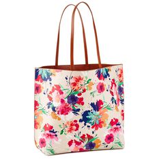 Mark & Hall Reversible Tote in Tan/Floral - Handbags & Purses - Hallmark