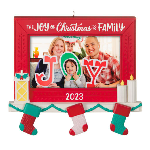 Family Joy 2023 Personalize Photo Ornament, 