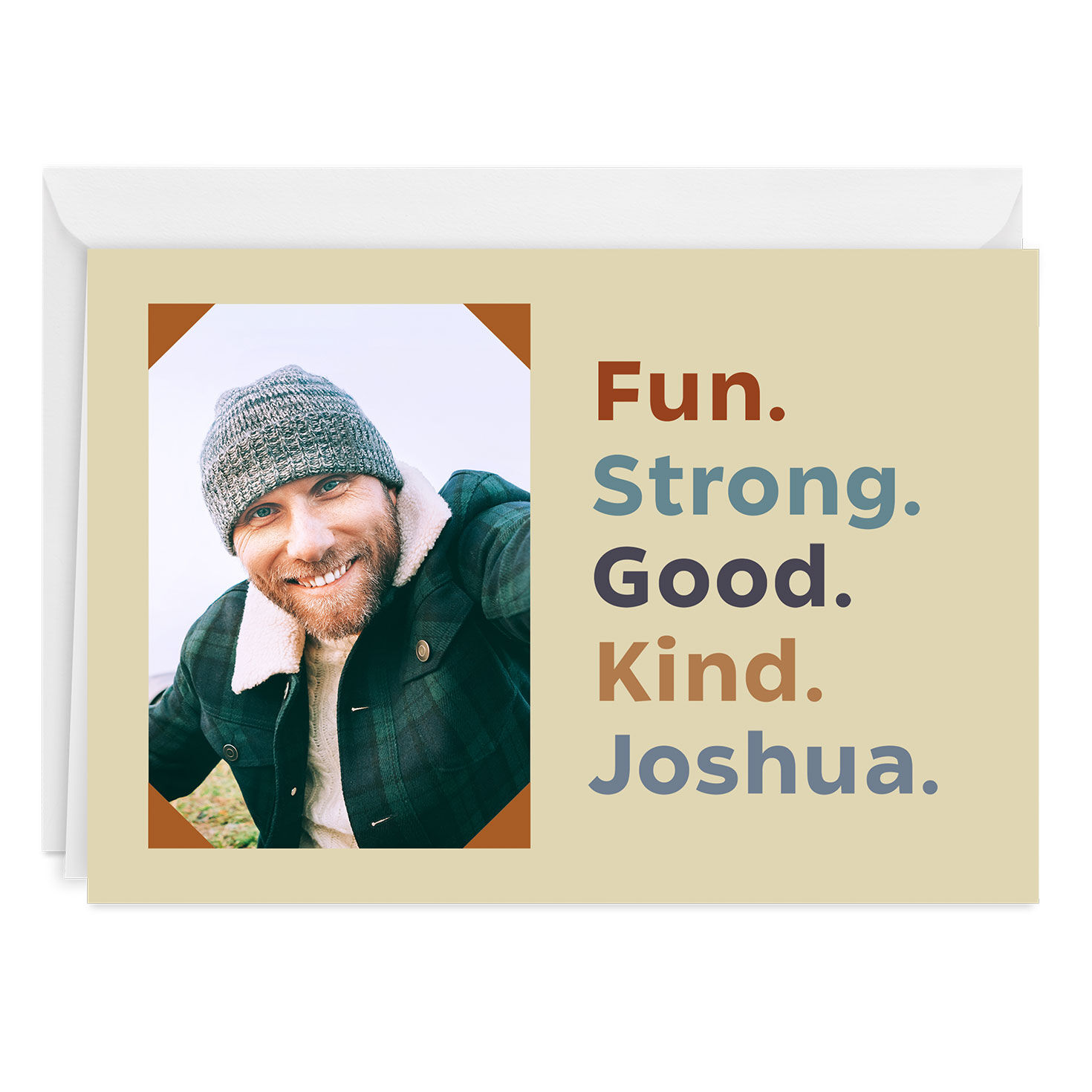 Personalized Orange Photo Corners Photo Card for only USD 4.99 | Hallmark