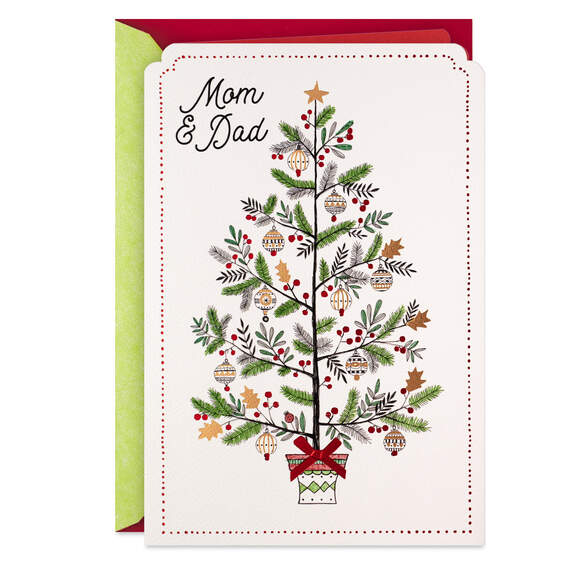 Endless Love Christmas Card for Mom and Dad