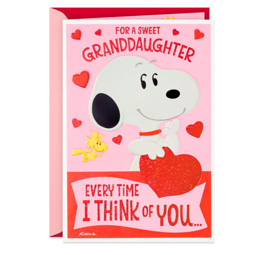 Peanuts® Snoopy Hugs Valentine's Day Card for Granddaughter, 