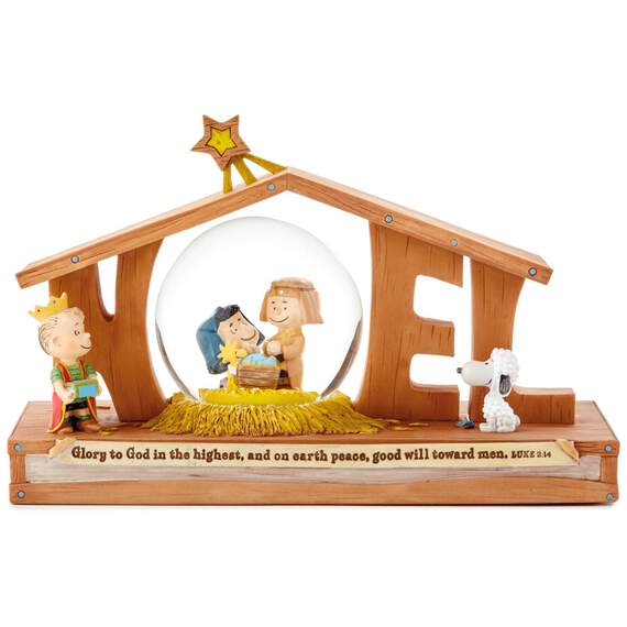 Peanuts® Noel Nativity Snow Globe, , large image number 1