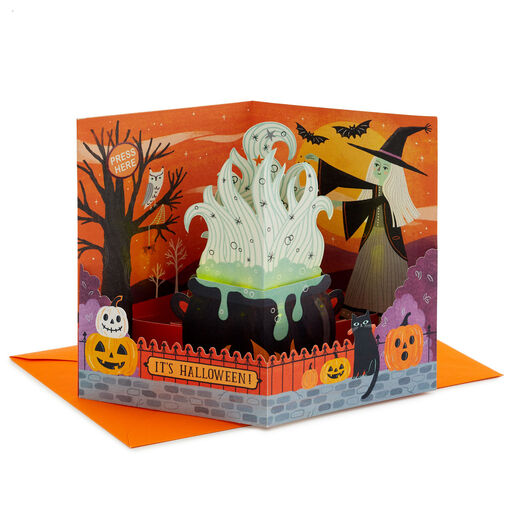 Wishes for Magic and Wonder Musical 3D Pop-Up Halloween Card, 