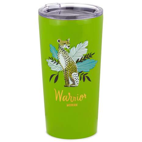 Warrior Woman Stainless Steel Tumbler, , large