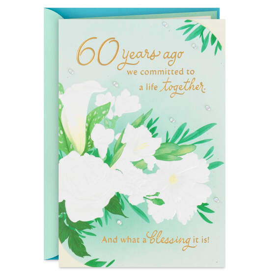 My Friend and My Soulmate 60th Anniversary Card for Spouse, , large image number 1
