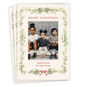 Garland Border Personalized Christmas Photo Card front fanned image number 1
