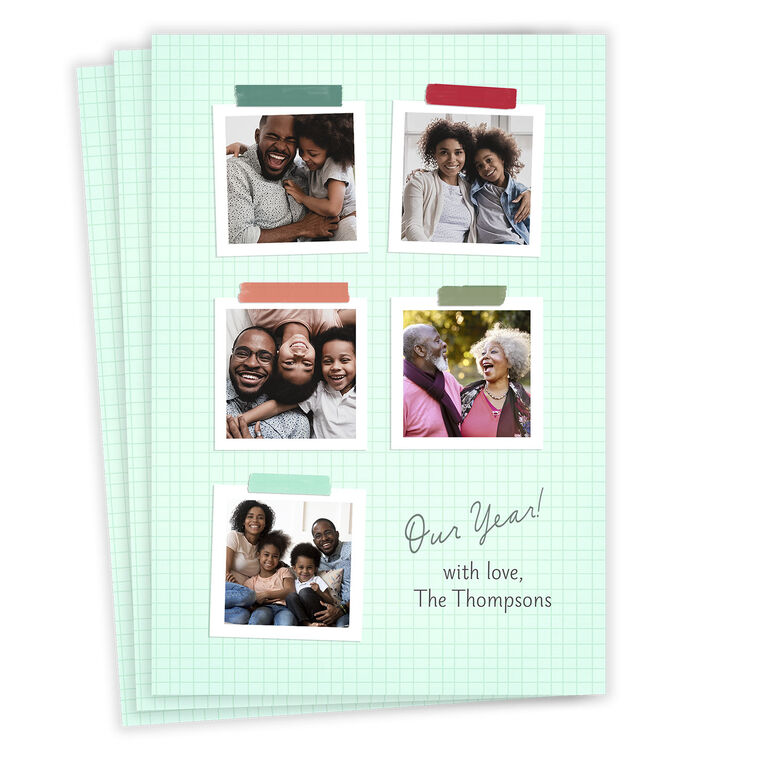 Our Year Flat Holiday Photo Card