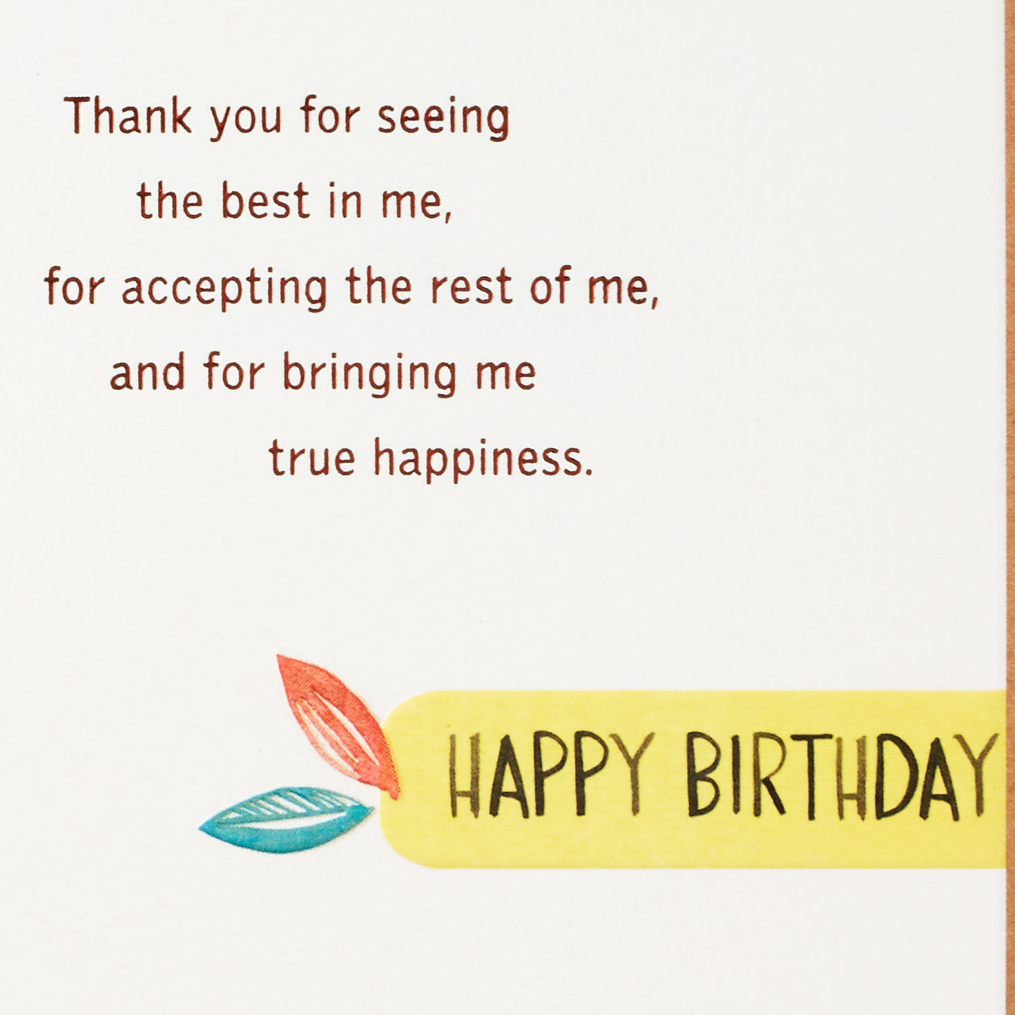 Colorful Vines Romantic Love Birthday Card for Him Sentiment image number 3